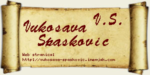Vukosava Spasković vizit kartica